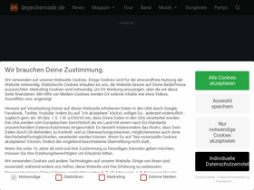 'depechemode.de' screenshot