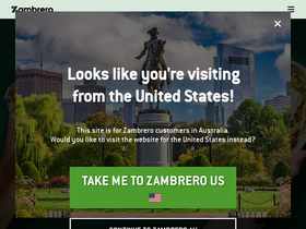 'zambrero.com.au' screenshot