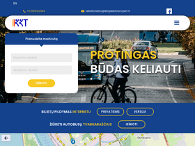 'klaipedatransport.lt' screenshot
