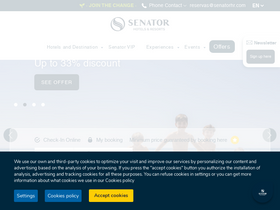 'playasenator.com' screenshot