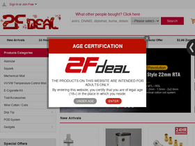 '2fdeal.com' screenshot