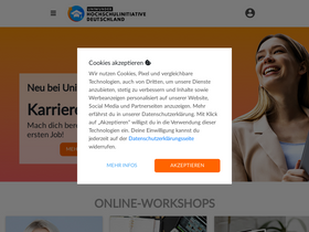 'hochschulinitiative-deutschland.de' screenshot