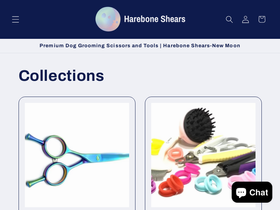 harebonescissors.com homepage screenshot