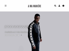'a-ma-maniere.com' screenshot