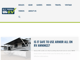 'doityourselfrv.com' screenshot