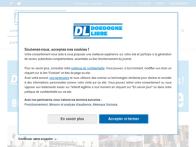 'dordognelibre.fr' screenshot