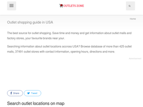 'outletszone.com' screenshot