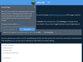 'mpcfill.com' screenshot