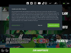 'vfl-wolfsburg.de' screenshot