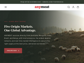 anymeat.com.au homepage screenshot