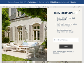 'serenaandlily.com' screenshot