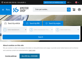 'kmotorshop.com' screenshot