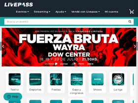 'livepass.com.ar' screenshot