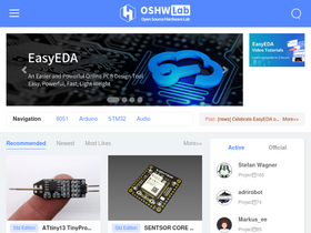 'oshwlab.com' screenshot