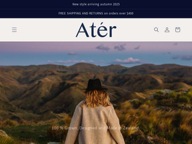 ater.co.nz homepage screenshot