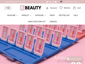 KOREANBEAUTY.CO.UK homepage screenshot