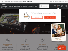 'caskers.com' screenshot
