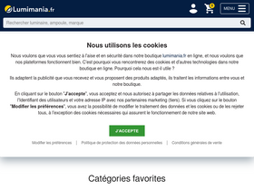 'lumimania.fr' screenshot