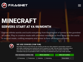 'fragnet.net' screenshot