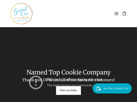 greatonecookies.com homepage screenshot