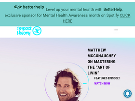 'impacttheory.com' screenshot