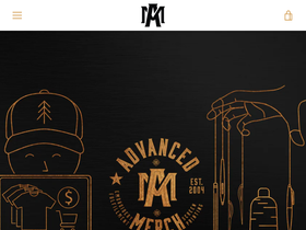 advancedmerch.com homepage screenshot