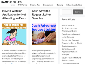 'samplefilled.com' screenshot