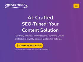 Article Fiesta - Create articles for your website or blog by just providing a keyword