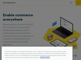 'commercetools.com' screenshot
