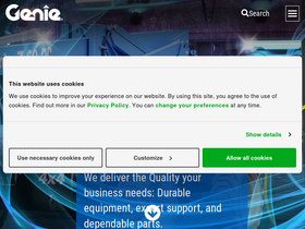 'genielift.com' screenshot