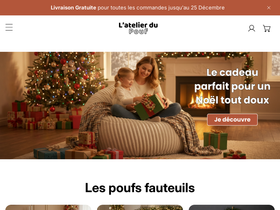 Atelier du pouf website screenshot