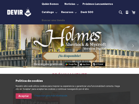 'devir.es' screenshot