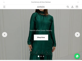 ahnek.com homepage screenshot