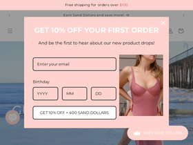 akiniswimwear.com homepage screenshot