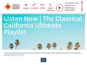 'kusc.org' screenshot