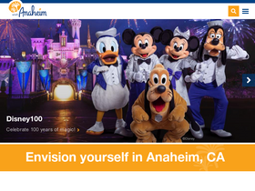 'visitanaheim.org' screenshot