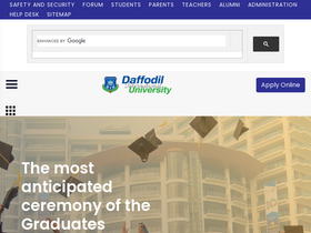 'daffodilvarsity.edu.bd' screenshot