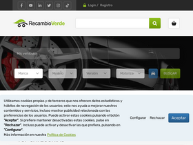 'recambioverde.es' screenshot