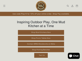 RBJ Woodworks homepage screenshot
