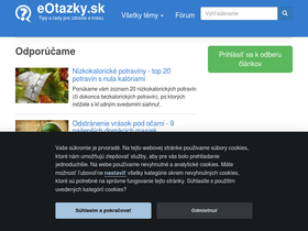 'eotazky.sk' screenshot