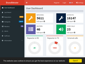 'brandmeister.network' screenshot