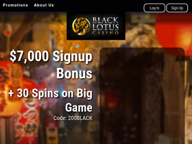 'blacklotuscasino.com' screenshot