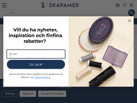 'skapamer.se' screenshot