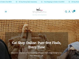 onlinepetshops.com.au homepage screenshot