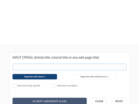 'slugify.online' screenshot