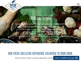 'taylorshellfishfarms.com' screenshot