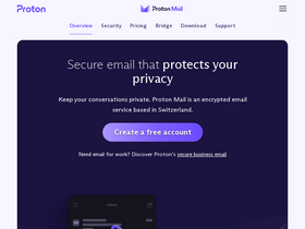 'protonmail.com' screenshot