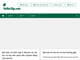 'vnhoctap.com' screenshot