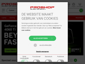 'proshop.nl' screenshot