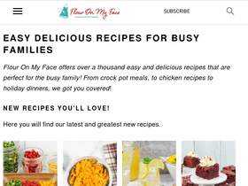 'flouronmyface.com' screenshot